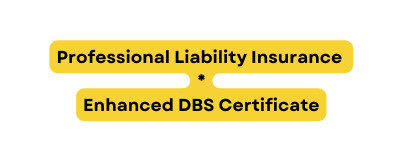 Professional Liability Insurance Enhanced DBS Certificate